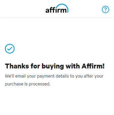 Affirm - Step 6