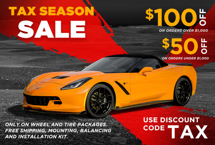 Tax sale on wheel and tire packages at wheelfire.com