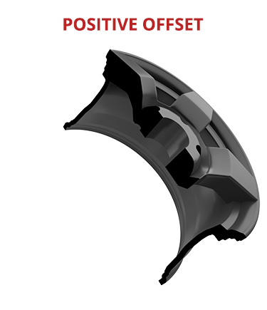 positive wheel offset cutout